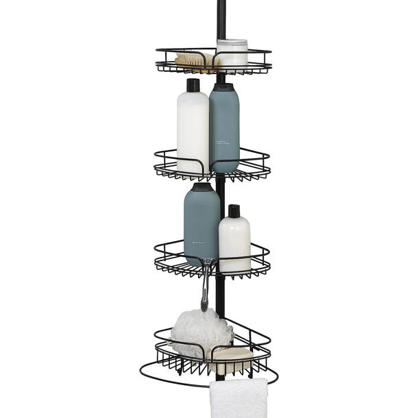 Rebrilliant Tension Pole Stainless Steel Shower Caddy Wayfair